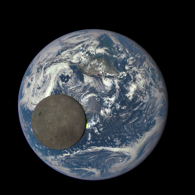 2015: Moon crosses Earth (EPIC/DSCOVR)