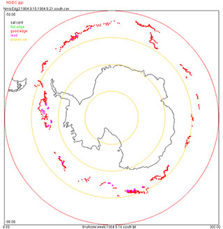 Antarctic ice edge image